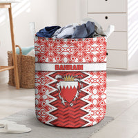 Bahrain Laundry Basket Royal Coat Of Arms And Map Islamic Pattern