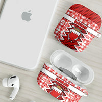 Bahrain AirPods Case Royal Coat Of Arms And Map Islamic Pattern