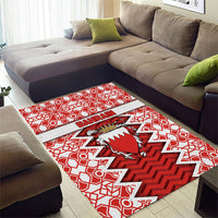 Bahrain Area Rug Royal Coat Of Arms And Map Islamic Pattern