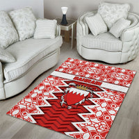 Bahrain Area Rug Royal Coat Of Arms And Map Islamic Pattern