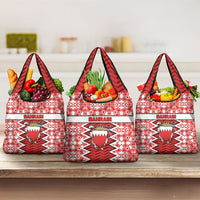 Bahrain Grocery Bag Royal Coat Of Arms And Map Islamic Pattern