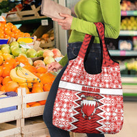 Bahrain Grocery Bag Royal Coat Of Arms And Map Islamic Pattern