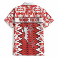 Personalized Bahrain Hawaiian Shirt Royal Coat Of Arms And Map Islamic Pattern