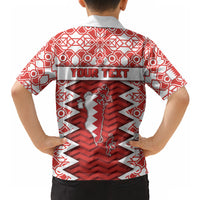 Personalized Bahrain Hawaiian Shirt Royal Coat Of Arms And Map Islamic Pattern