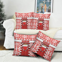 Bahrain Pillow Cover Royal Coat Of Arms And Map Islamic Pattern