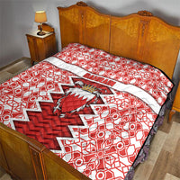 Bahrain Quilt Royal Coat Of Arms And Map Islamic Pattern