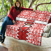 Bahrain Quilt Royal Coat Of Arms And Map Islamic Pattern