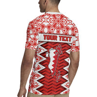 Personalized Bahrain Rugby Jersey Royal Coat Of Arms And Map Islamic Pattern