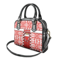 Bahrain Shoulder Handbag Royal Coat Of Arms And Map Islamic Pattern
