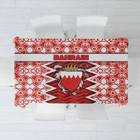 Bahrain Tablecloth Royal Coat Of Arms And Map Islamic Pattern