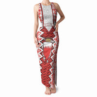 Personalized Bahrain Tank Maxi Dress Royal Coat Of Arms And Map Islamic Pattern