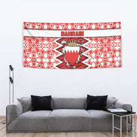Bahrain Tapestry Royal Coat Of Arms And Map Islamic Pattern