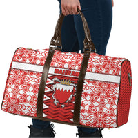 Bahrain Travel Bag Royal Coat Of Arms And Map Islamic Pattern