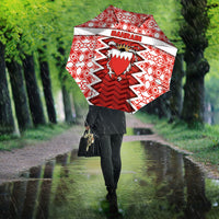 Bahrain Umbrella Royal Coat Of Arms And Map Islamic Pattern