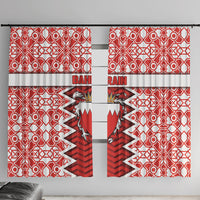 Bahrain Window Curtain Royal Coat Of Arms And Map Islamic Pattern