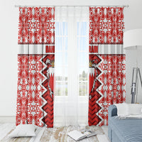 Bahrain Window Curtain Royal Coat Of Arms And Map Islamic Pattern