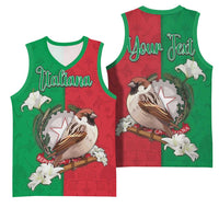Personalized Italy Basketball Jersey Sparrow With Symbol Italiana - Wonder Print Shop