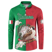 Personalized Italy Button Sweatshirt Sparrow With Symbol Italiana - Wonder Print Shop