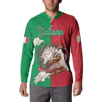 Personalized Italy Button Sweatshirt Sparrow With Symbol Italiana - Wonder Print Shop