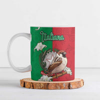 Personalized Italy Ceramic Mug Sparrow With Symbol Italiana - Wonder Print Shop