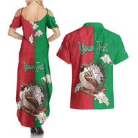 Personalized Italy Couples Matching Summer Maxi Dress and Hawaiian Shirt Sparrow With Symbol Italiana - Wonder Print Shop