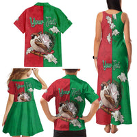 Personalized Italy Family Matching Tank Maxi Dress and Hawaiian Shirt Sparrow With Symbol Italiana - Wonder Print Shop