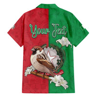 Personalized Italy Hawaiian Shirt Sparrow With Symbol Italiana - Wonder Print Shop