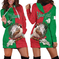 Personalized Italy Hoodie Dress Sparrow With Symbol Italiana - Wonder Print Shop