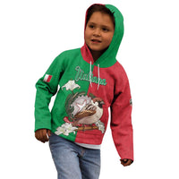 Personalized Italy Kid Hoodie Sparrow With Symbol Italiana - Wonder Print Shop