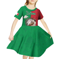 Personalized Italy Kid Short Sleeve Dress Sparrow With Symbol Italiana - Wonder Print Shop