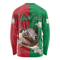 Personalized Italy Long Sleeve Shirt Sparrow With Symbol Italiana - Wonder Print Shop