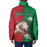 Personalized Italy Padded Jacket Sparrow With Symbol Italiana - Wonder Print Shop