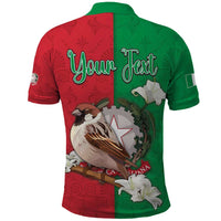 Personalized Italy Polo Shirt Sparrow With Symbol Italiana - Wonder Print Shop