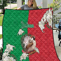 Italy Quilt Sparrow With Symbol Italiana - Wonder Print Shop