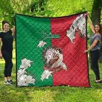 Italy Quilt Sparrow With Symbol Italiana - Wonder Print Shop