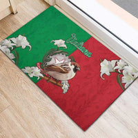 Italy Rubber Doormat Sparrow With Symbol Italiana - Wonder Print Shop