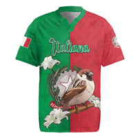 Personalized Italy Rugby Jersey Sparrow With Symbol Italiana - Wonder Print Shop