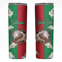 Personalized Italy Skinny Tumbler Sparrow With Symbol Italiana - Wonder Print Shop