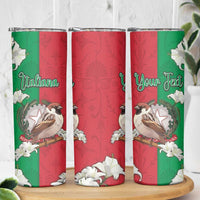 Personalized Italy Skinny Tumbler Sparrow With Symbol Italiana - Wonder Print Shop