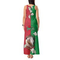 Personalized Italy Tank Maxi Dress Sparrow With Symbol Italiana - Wonder Print Shop