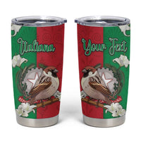 Personalized Italy Tumbler Cup Sparrow With Symbol Italiana - Wonder Print Shop