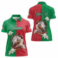 Personalized Italy Women Polo Shirt Sparrow With Symbol Italiana - Wonder Print Shop