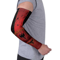 Albania Arm Sleeves Black Double Headed Eagle - Wonder Print Shop