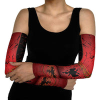 Albania Arm Sleeves Black Double Headed Eagle - Wonder Print Shop