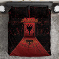Albania Bedding Set Black Double Headed Eagle - Wonder Print Shop