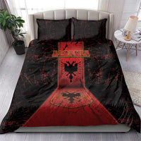 Albania Bedding Set Black Double Headed Eagle - Wonder Print Shop