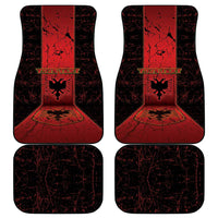 Albania Car Mats Black Double Headed Eagle - Wonder Print Shop