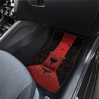 Albania Car Mats Black Double Headed Eagle - Wonder Print Shop
