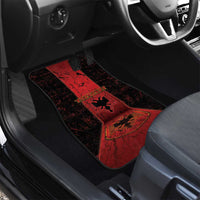 Albania Car Mats Black Double Headed Eagle - Wonder Print Shop