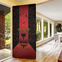 Albania Door Cover Black Double Headed Eagle - Wonder Print Shop